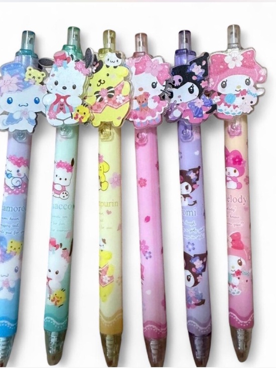 Sanrio Other - Sanrio Pastel Character Gel Pen Set of 6